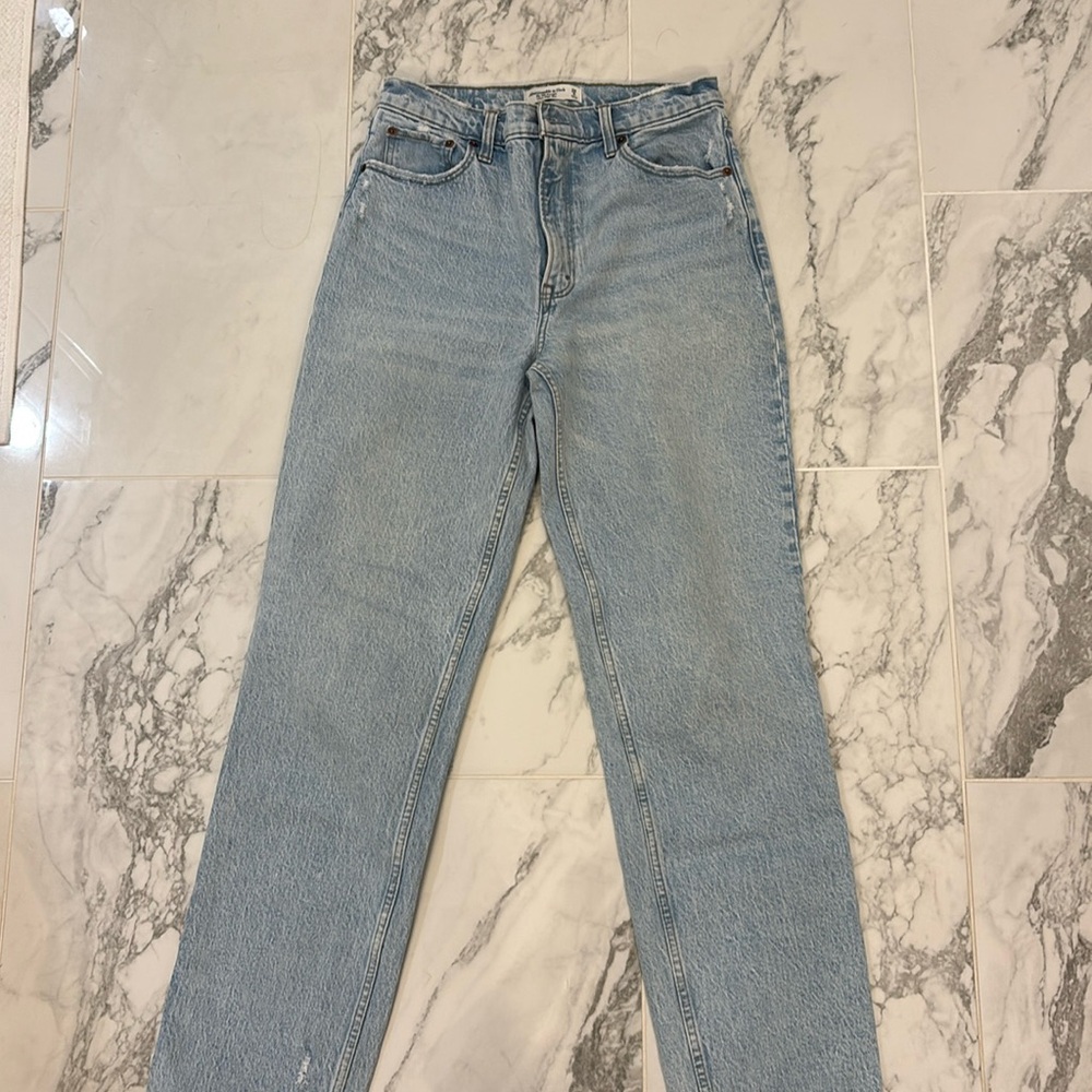 90s straight ultra high rise jeans